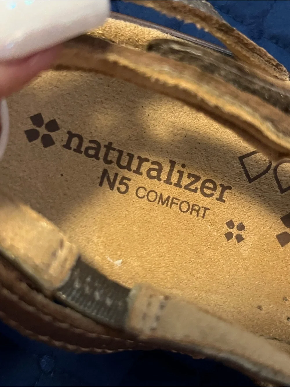 Naturalizer Metallic Bronze Multi-Strap Comfort Sandals